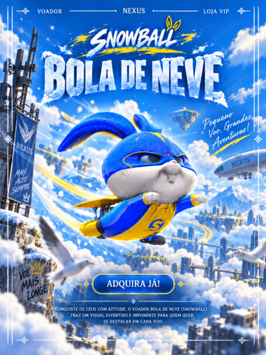 VOADOR SNOWBALL BOLA DE NEVE