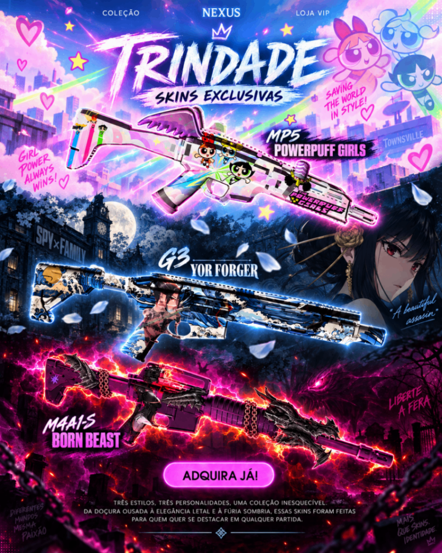 PACK TRINDADE SKINS EXCLUSIVAS